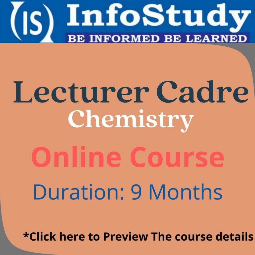 Lecturer Cadre Chemistry