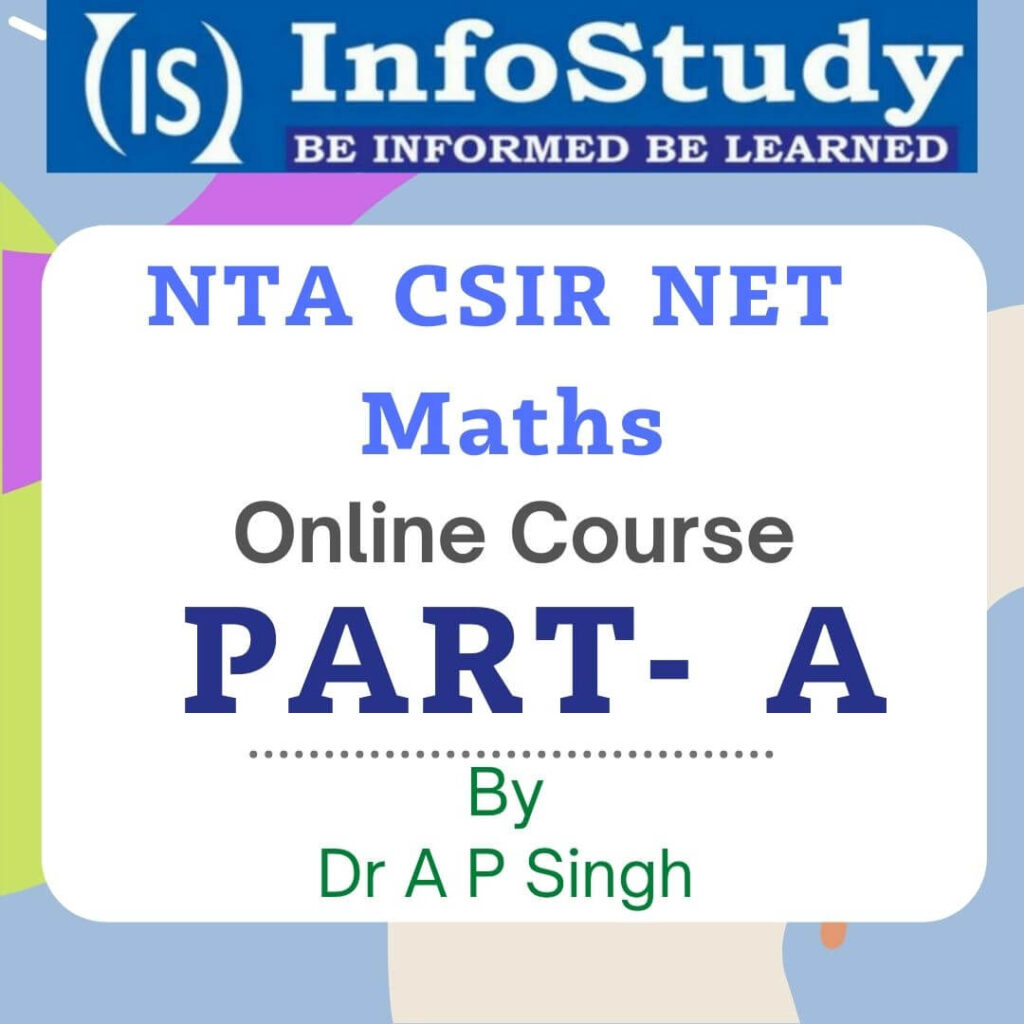 NTA CSIR NET MATHS Online Course Part - A