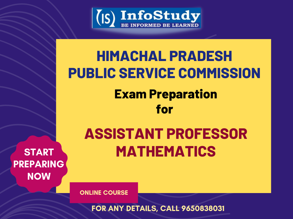 HP Public Service Commission Exam Preparation for Assistant Professor Mathematics
