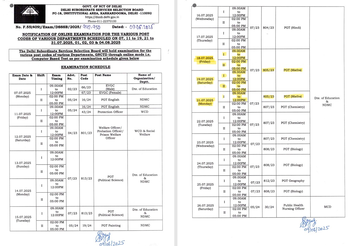 Dsssb pgt maths coaching